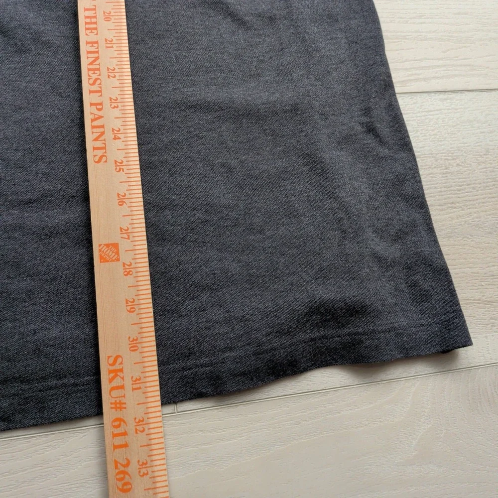 Charles Tyrwhitt Pique Polo Shirt Mens XXL Charcoal Grey Cotton Stretch
